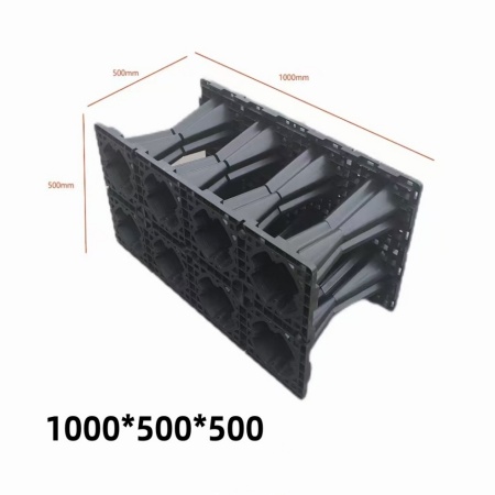 PP雨水收集模块1000×500×250mm|高承重45T|消防通道专用模块